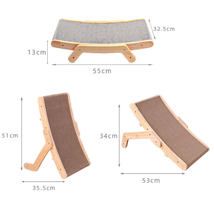 Adjustable Wooden Cat Scratcher