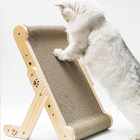 Adjustable Wooden Cat Scratcher
