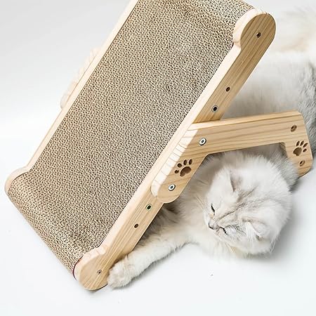 Adjustable Wooden Cat Scratcher