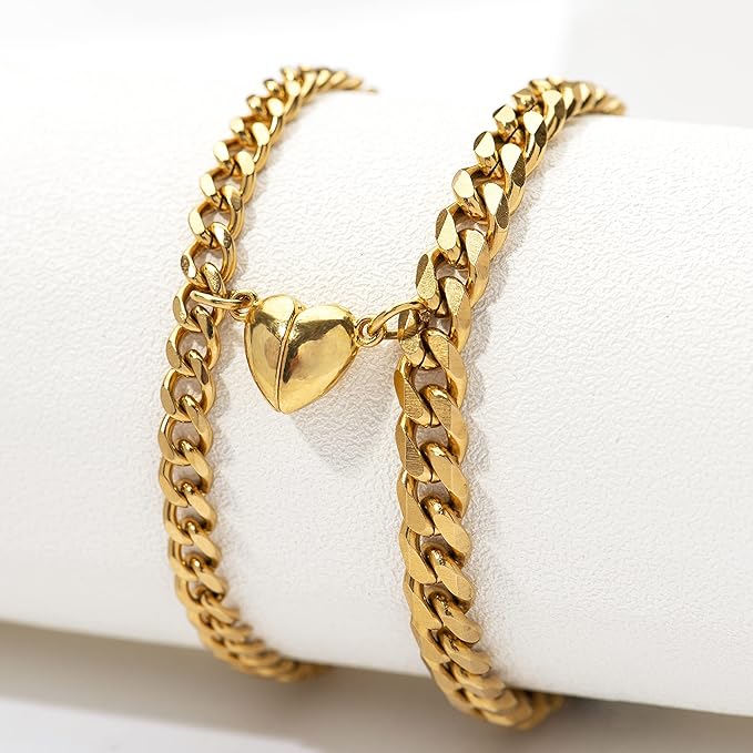 Couple Heart Magnetic Bracelet